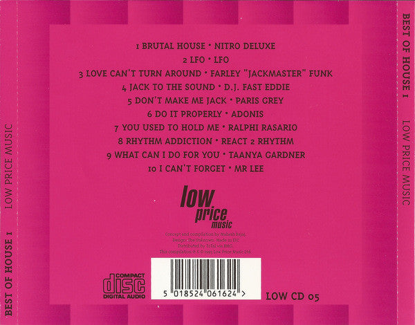 Various : Best Of House Volume One (CD, Comp, Abl)