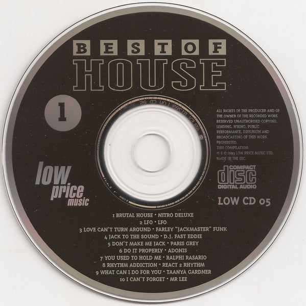 Various : Best Of House Volume One (CD, Comp, Abl)