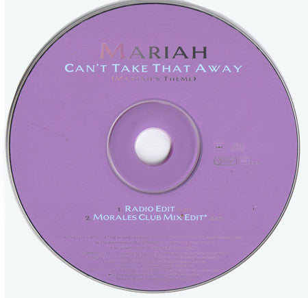 Mariah Carey : Can't Take That Away (Mariah's Theme) (CD, Single, Car)