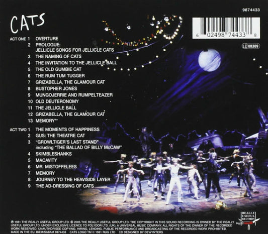 Andrew Lloyd Webber : Cats (Original Cast Recording) (2xCD, Album, Dlx, RE, RM)
