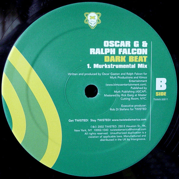 Oscar G & Ralph Falcon : Dark Beat (12")