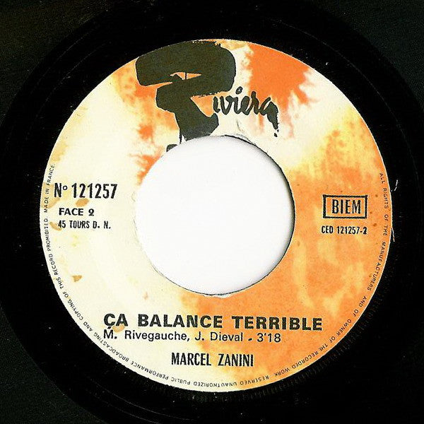 Marcel Zanini : Tu Veux, Tu Veux Pas (7", Single)