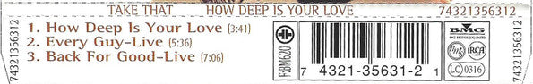 Take That : How Deep Is Your Love (CD, Single)