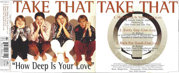 Take That : How Deep Is Your Love (CD, Single)