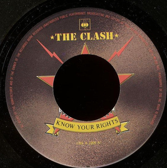 The Clash : Know Your Rights (7", Single)