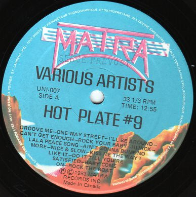 Various : Hot Plate #9 (12", Mixed)
