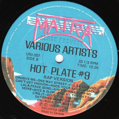 Various : Hot Plate #9 (12", Mixed)