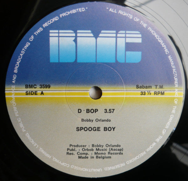 Spooge Boy : D-Bop (12")