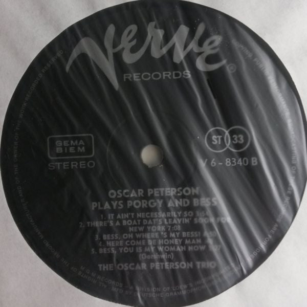 Oscar Peterson : Plays Porgy And Bess (LP, Album)