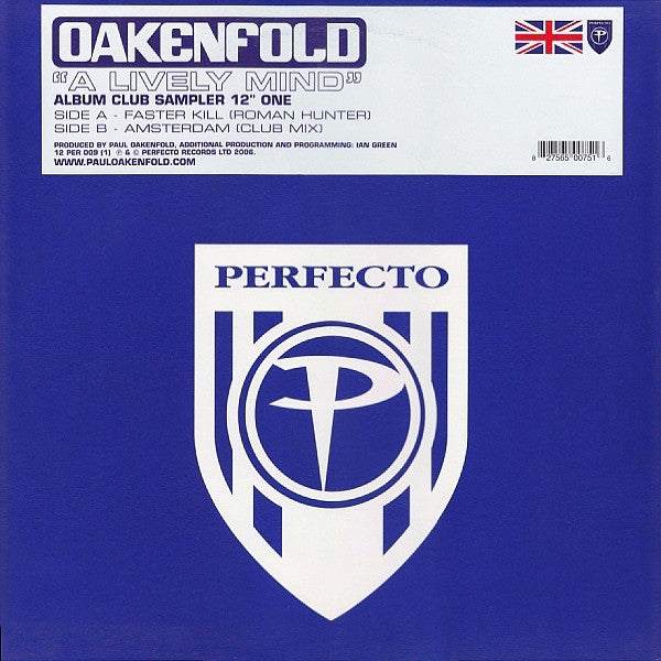 Oakenfold* : A Lively Mind (Album Club Sampler One) (12", Smplr)