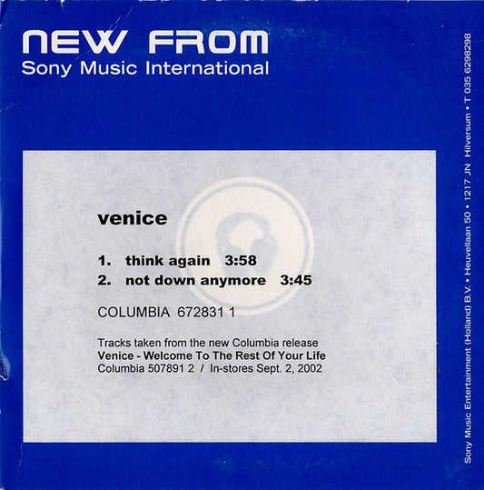 Venice (7) : Think Again (CDr, Single, Promo)