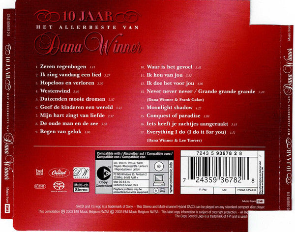 Dana Winner : 10 JAAR - Het allerbeste van Dana Winner (SACD, Hybrid, Multichannel, Comp)