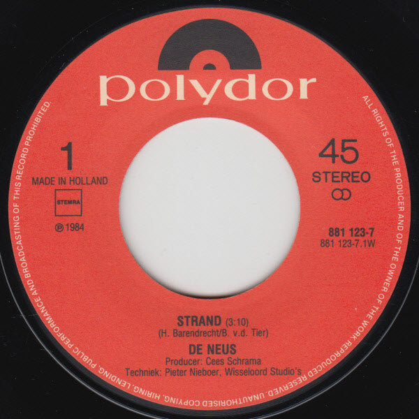 De Neus : Het Strand (7", Single)