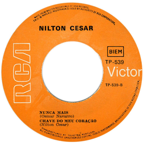 Nilton Cesar : Espera Um Pouco... Um Pouquinho Mais (7", EP, Mono)