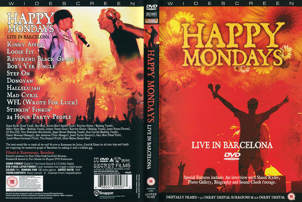 Happy Mondays : Live In Barcelona (DVD-V, Copy Prot., PAL)