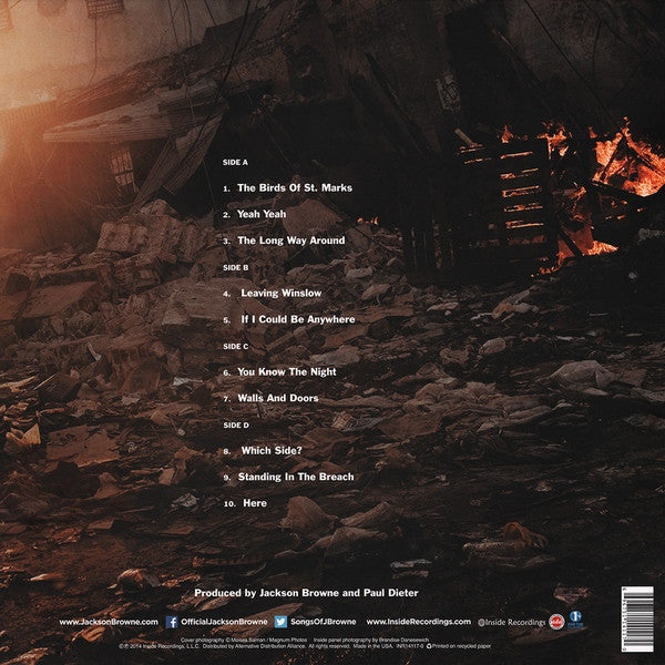 Jackson Browne : Standing In The Breach (2xLP, Album, Gat)