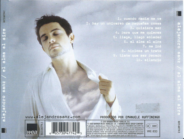 Alejandro Sanz : El Alma Al Aire (CD, Album)