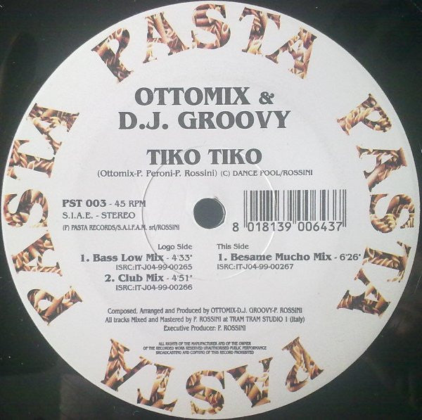 Ottomix & DJ Groovy : Tiko Tiko (12")