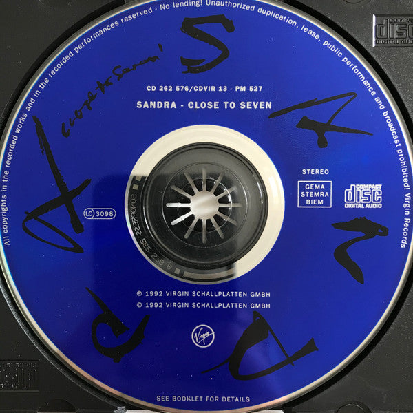 Sandra : Close To Seven (CD, Album)