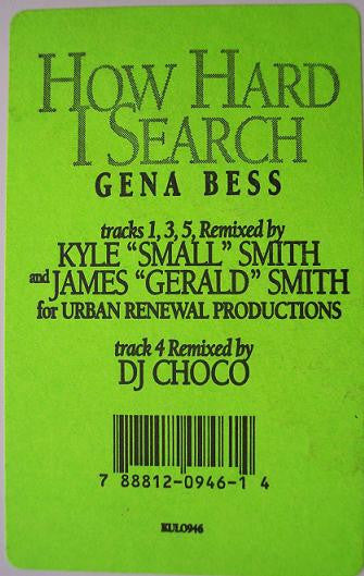 Geena Bess : How Hard I Search (12")