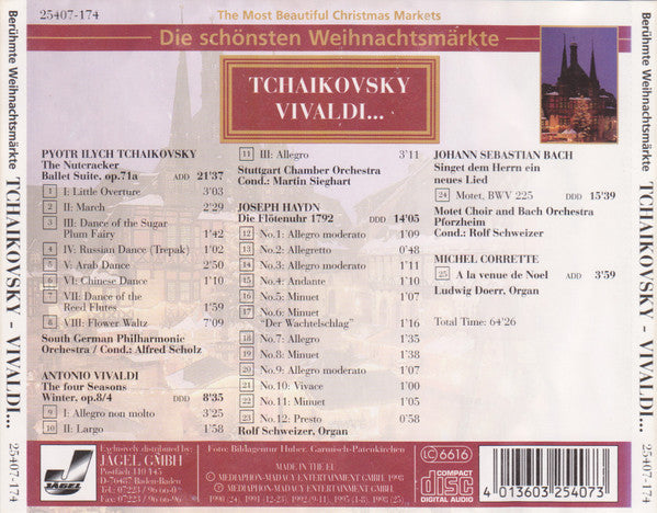 Pyotr Ilyich Tchaikovsky, Antonio Vivaldi, Joseph Haydn, Johann Sebastian Bach, Michel Corrette : Die Schönsten Weihnachtsmärkte (The Most Beautiful Christmas Markets) (CD, Comp)