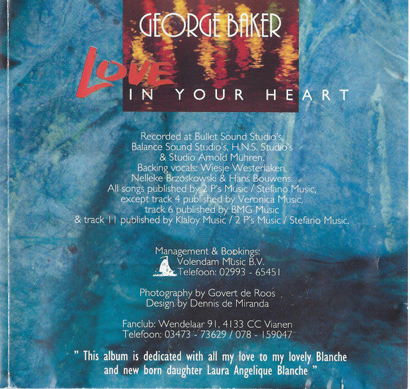 George Baker : Love In Your Heart (CD, Album)