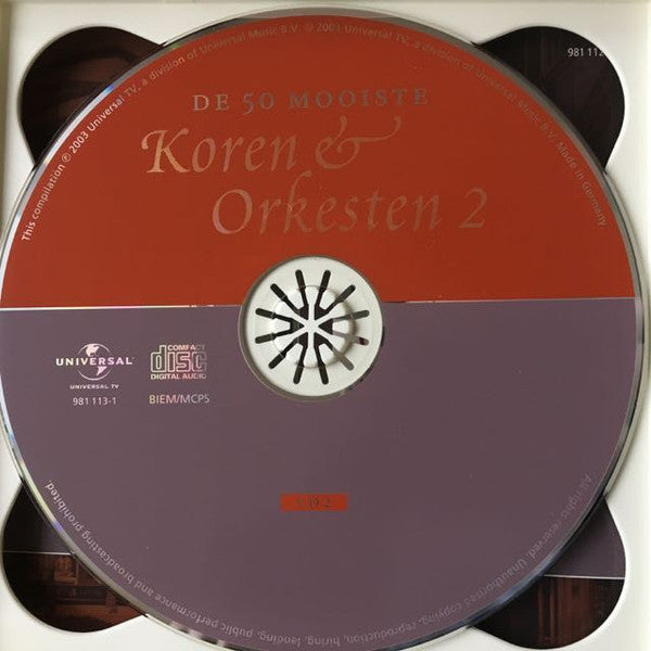 Various : De 50 Mooiste Koren & Orkesten Volume 2 (3xCD, Comp)