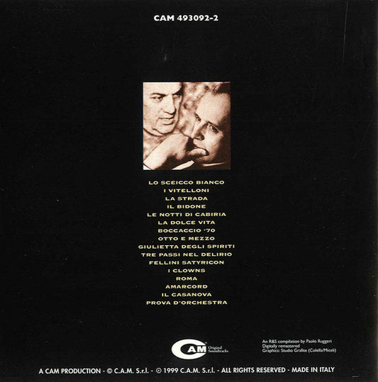Nino Rota : Fellini & Rota - I Film, Le Musiche - Movies & Music (CD, Comp, RE, RM)