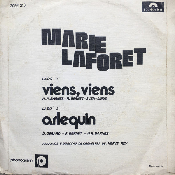 Marie Laforêt : Viens, Viens (7", Single)