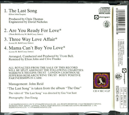 Elton John : The Last Song (CD, Single, CD2)