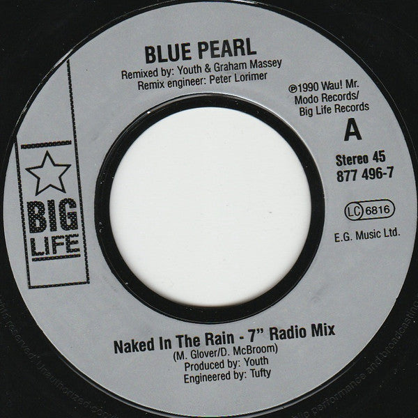 Blue Pearl : Naked In The Rain (7", Single)