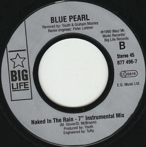 Blue Pearl : Naked In The Rain (7", Single)