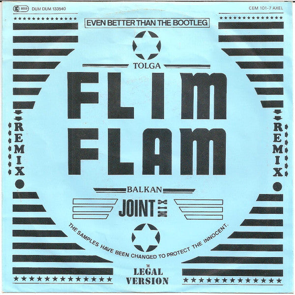 Tolga "Flim Flam" Balkan : Volume I (7", Single, Bla)