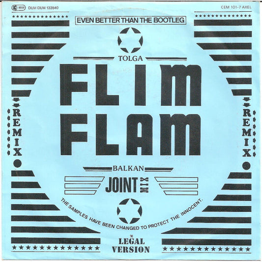 Tolga "Flim Flam" Balkan : Volume I (7", Single, Bla)