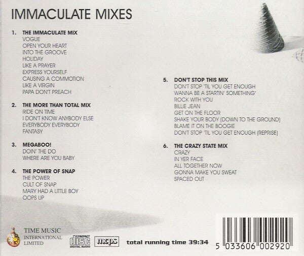 The Vision Mastermixers : Immaculate Mixes (CD, Mixed)
