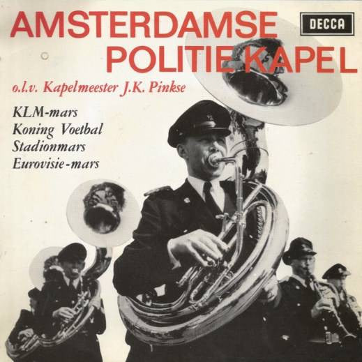 De Amsterdamse Politiekapel O.L.V. Johan Pinkse : KLM-mars (7", EP, Mono, 3-p)