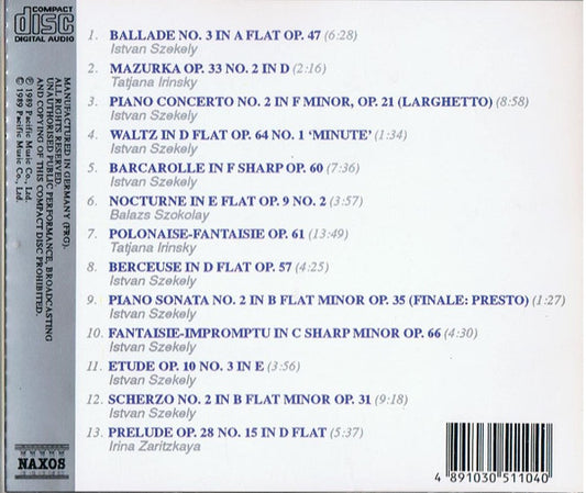Frédéric Chopin : The Best Of Chopin (CD, Comp)