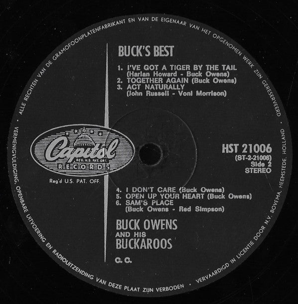 Buck Owens : Buck's Best (LP, Comp)