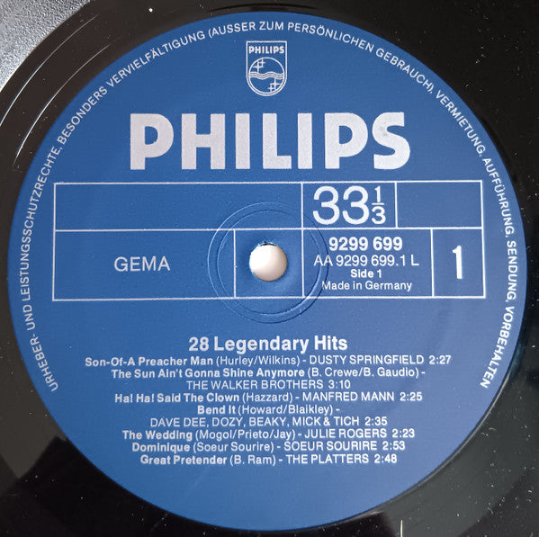 Various : 28 Legendary Hits (2xLP, Comp)