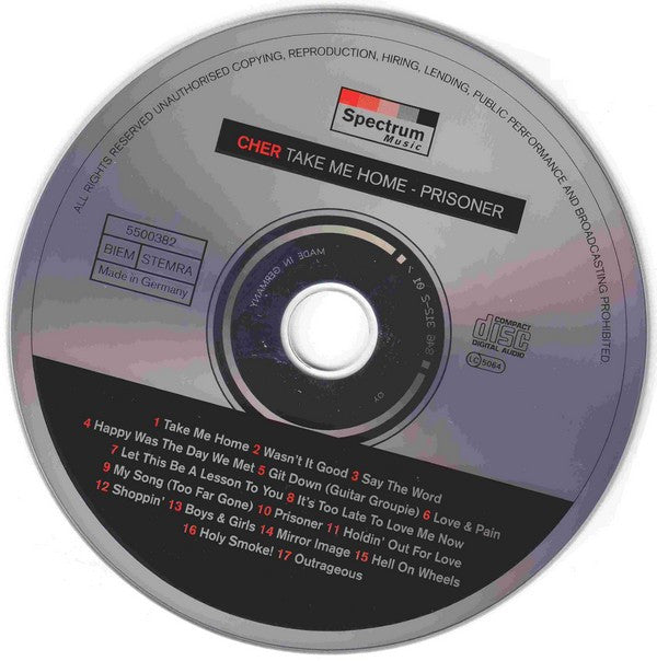 Cher : Take Me Home / Prisoner (CD, Comp)