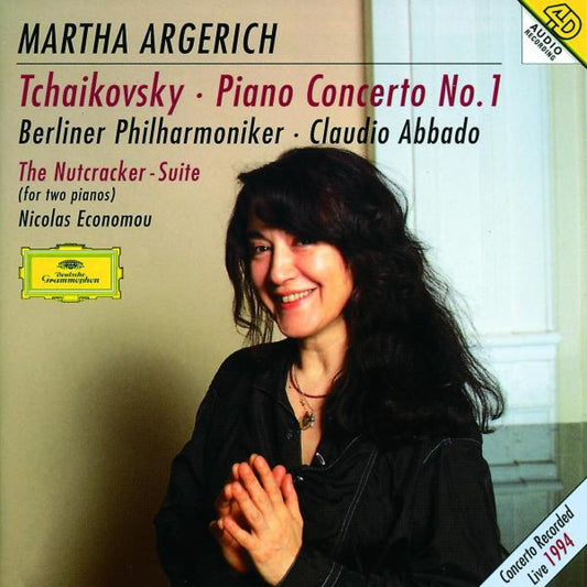 Pyotr Ilyich Tchaikovsky - Martha Argerich, Nicolas Economou, Berliner Philharmoniker, Claudio Abbado : Piano Concerto No. 1 / The Nutcracker-Suite (For Two Pianos) (CD, Comp, RE)
