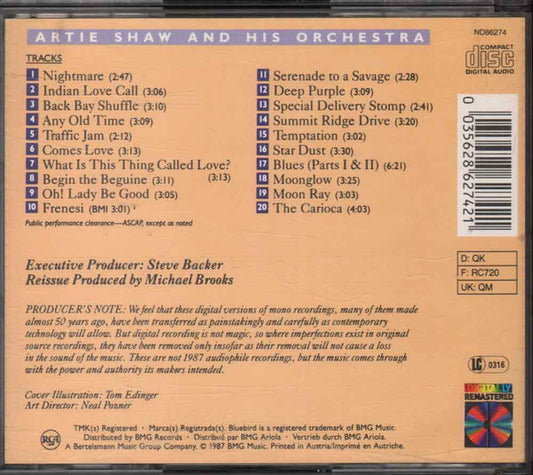 Artie Shaw And His Orchestra : Begin The Beguine (CD, Comp, RM)