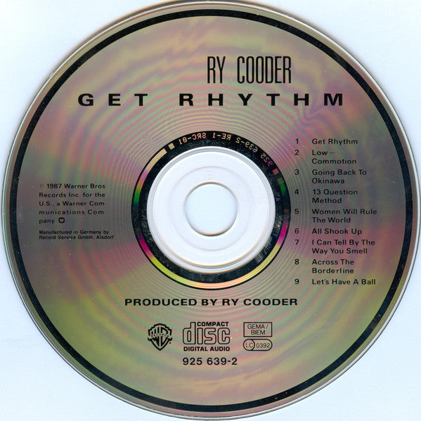 Ry Cooder : Get Rhythm (CD, Album)