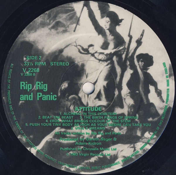 Rip Rig & Panic : Attitude (LP, Album)