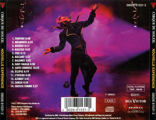 Cirque Du Soleil : Nouvelle Expérience (CD, Album, RE)