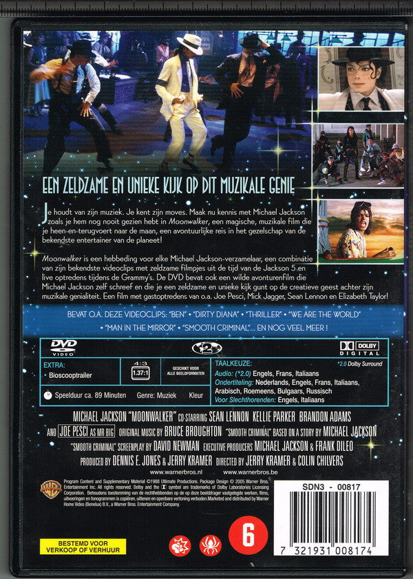 Michael Jackson : Moonwalker (DVD-V, PAL, 2.0)