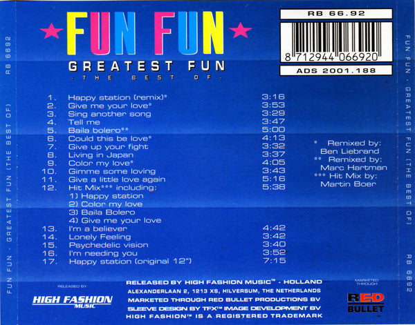Fun Fun : Greatest Fun (The Best Of) (CD, Comp)