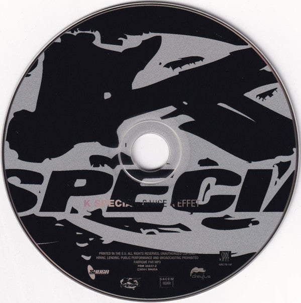 K Special : Cause À Effet (CD, Album)