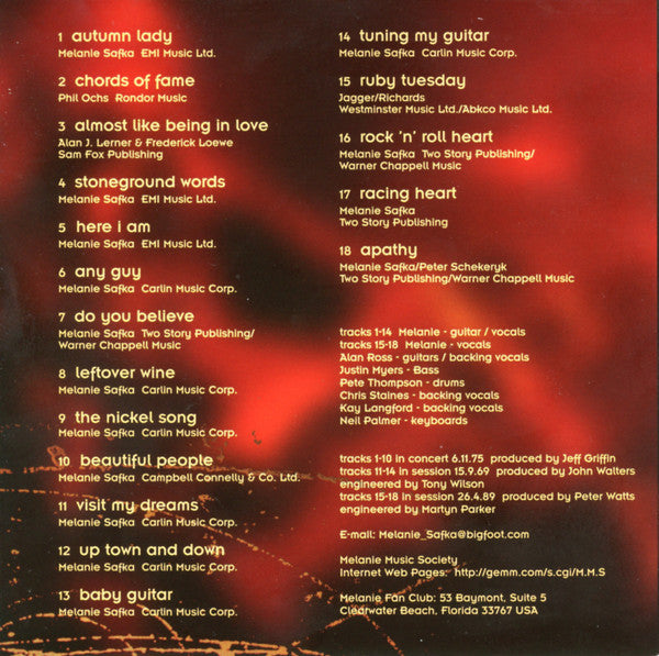 Melanie (2) : On Air (CD, Album)