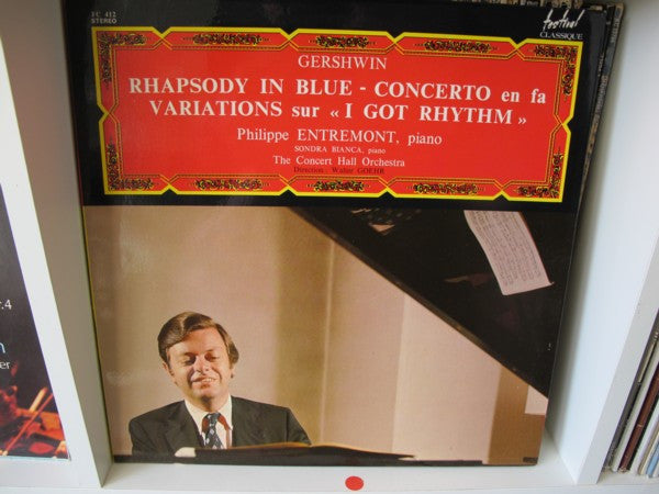 George Gershwin, Philippe Entremont, Sondra Bianca, The Concert Hall Symphony Orchestra : Rhapsody In Blue - Concerto En Fa Variations Sur «I Got Rhythm» (LP, Album, RE)